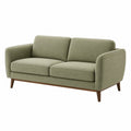 2-Sitzer Sofa aus Leinenmischung Grün