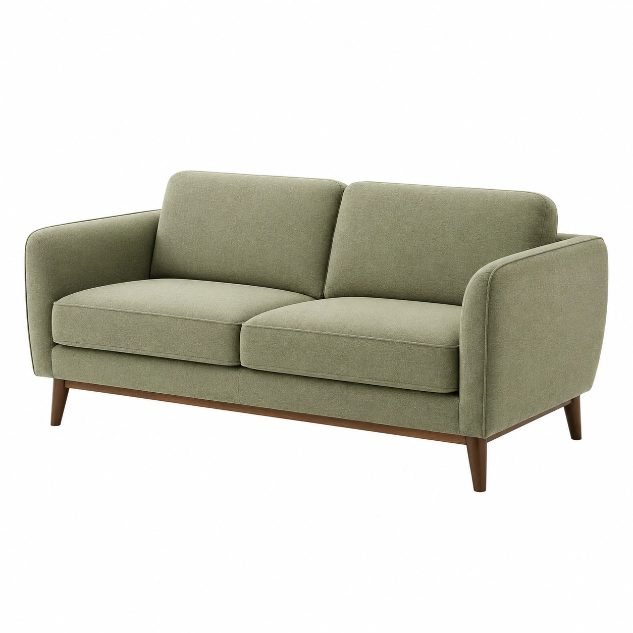 2-Sitzer Sofa aus Leinenmischung Grün